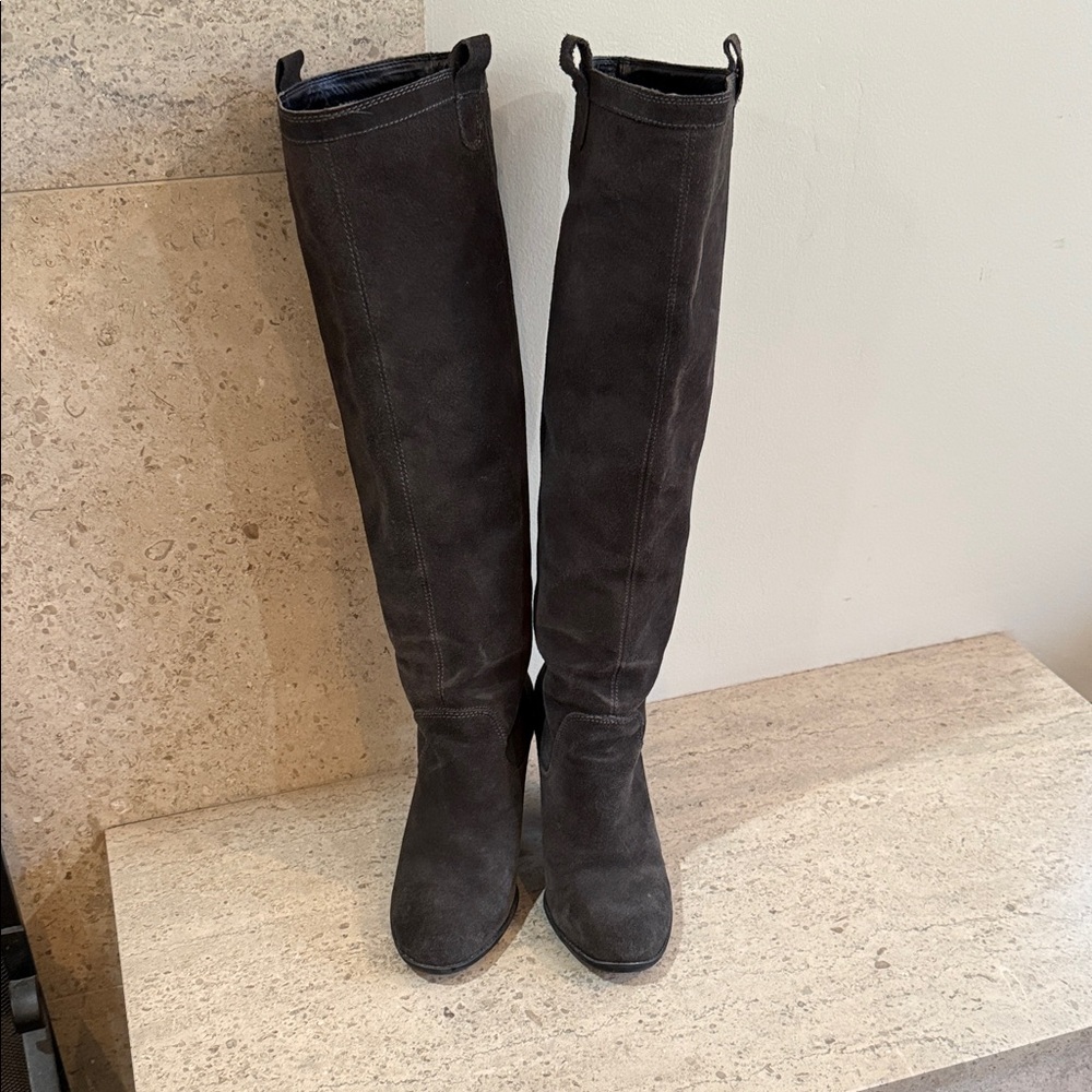 BCBGeneration Tall Gray Suede Boots